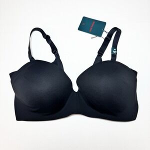 TOMMY JOHN Bra Women's 36D Black Comfort Smoothing Lightly Lined Wireless